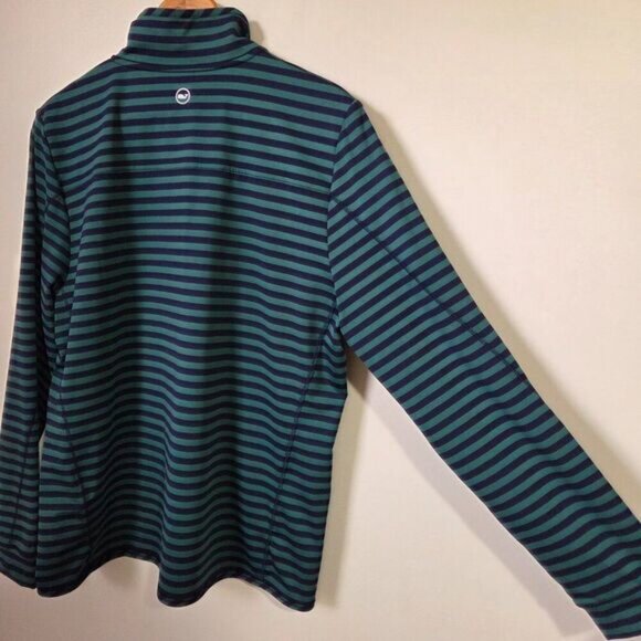 LIKE NEW VINEYARD VINES BLUE/ GREEN THE SHEP LONGSLEEVES MOCK NECK TOP SIZE L - Picture 3 of 16